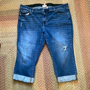 EVRI denim capris, size 24W